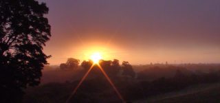 Wrexham Weather sunrise from Gatewen Hall 9.2001DSC01905